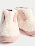Baby Riptape Faux Fur Pram Shoes (0-18 Months)