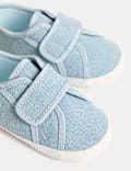 Baby T-Bar Embroidered Pram Shoes (0-18 Mths)