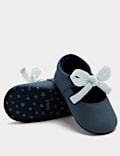 Baby Ballet Bow Pram Shoes (0-18 Months)
