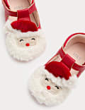 Baby Santa T Bar Riptape Pram Shoes (0-18 Mths)