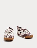 Baby Cow Print Riptape Pram Trainers (0-18 Months)