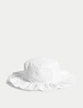 Kids' Cotton Rich Embroidered Sun Hat (0-3 Yrs)