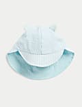 Pure Cotton Reversible Sun Hat (0-1 Yrs)