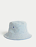Kids' Pure Cotton Striped Sun Hat (1-6 Yrs)