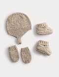 5pc Baby Trapper Knitted Set (0-12 Mths)