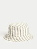Kids' Pure Cotton Striped Sun Hat (0-3 Yrs)