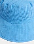 כובע שמש מכותנה טהורה לילדים (1-‏13 שנים)