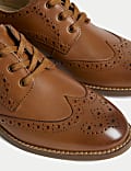 Zapatos brogue infantiles de piel (3 grande-7 grande)