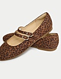 Kids' Animal Print Ballet Shoes (1-6 Large)