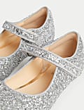 Chaussures Mary Jane pour enfants à paillettes et bande auto-agrippante (du 20,5 au 34,5)