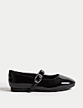 Kids' Patent Ballet Pump Shoes (4 Small - 2 Large)