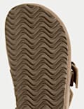 Kids Suede Riptape Clogs (4 Small - 2 Large)