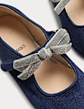 Ballerines enfants en velours à nœud (du 20,5 au 34,5)