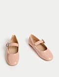 Kids' Patent Scallop Trim Ballet Pumps (4 Small - 2 Large)
