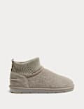 Kids' Suede Pull-On Ankle Boots (4 Small - 6 Large)