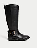 Kids' Buckle Riding Boots (10 Small - 6 Large)