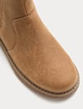 Kids' Leather Plain Chelsea Boots (4 Small - 7 Large)
