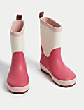 Kids' Colour Block Wellies (4 Small - 2 Large)