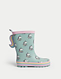 Kids' Unicorn Wellies (4 Small - 2 Large)