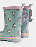 Kids' Unicorn Wellies (4 Small - 2 Large)