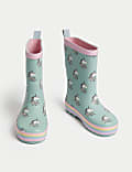 Kids' Unicorn Wellies (4 Small - 2 Large)