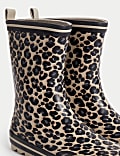 Kids’ Leopard Print Wellies (4 Small - 6 Large)