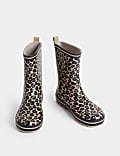 Kids’ Leopard Print Wellies (4 Small - 6 Large)