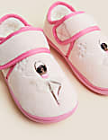 Kids’ Ballerina Riptape Slippers (4 Small - 12 Small)