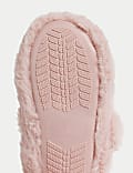 Kids' Faux Fur Ballet Slippers (4 Small - 2 Large)