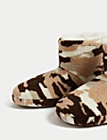 Kids' Camo Print Slipper Boots (4 Small - 7 Large)