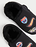 Kids' Hot Wheels™ Riptape Slippers (4 Small - 13 Small)