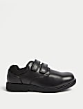 Kids’ Leather Riptape School Shoes (8 Small - 2 Large)