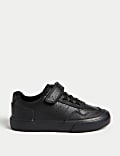 Kids' Leather Riptape School Shoes (8 Small - 2 Large)