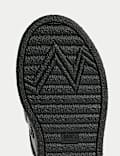 Kids Leather Apron Front School Shoes (8 Small-2 Large)