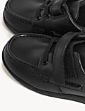 Kids' Leather Riptape School Shoes (8 Small - 2 Large)