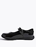 Kids' Riptape Leather School Shoes (8 Small - 1 Large)