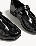 Kids' Leather T Bar School Shoes (8 Small - 2 Large)