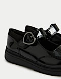 Kids' Patent Leather Buckle School Shoes (8 Small - 2 Large)