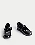 Kids' Charm Detail Leather School Shoes (8 Small - 2 Large)