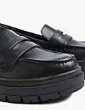 Kids' Leather Chunky School Loafer (2½  Large - 7 Large)