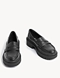 Kids' Leather Chunky School Loafer (2½  Large - 7 Large)