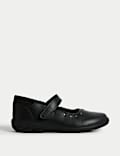 Leren schoolschoenen met studs en klittenband voor kinderen (maat 25,5-34,5)