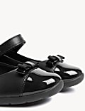 Kids' Leather Wedge Mary Jane School Shoes (2½  Large - 7 Large)