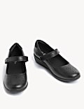 Zapatos infantiles escolares de piel Mary Jane (2½&nbsp;grande -7&nbsp;grande)