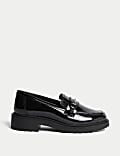 Kids' Patent Loafer Leather School Shoes (2½ Large - 7 Large)