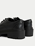Kids' Leather Chunky Brogue School Shoes (13 Small - 7 Large)