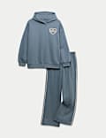 Ensemble 2 pièces en coton sweat-shirt et pantalon de jogging (du 6 au 16 ans)