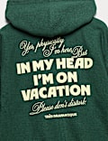 2 Pack Cotton Rich Slogan Zip Hoodies (6-16 Yrs)