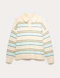 Rugby Style Striped Knitted Jumper (6-16 Yrs)