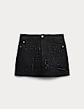 Pure Cotton Diamante Denim Skirt (6-16 Yrs)